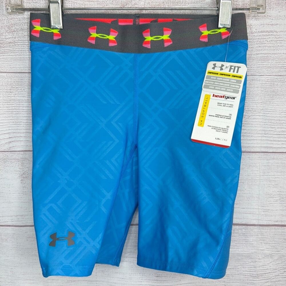 NWT Under Armour Women's Strike Zone Padded Compression Sliding Shorts Size XS
